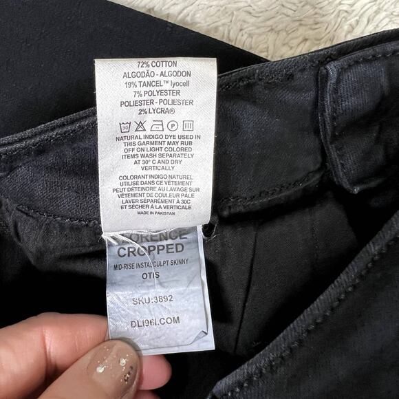 DL1961 Premium Denim Florence Crop Mid Rise Skinny Leg Denim Jean in Otis 24 - Picture 7 of 10